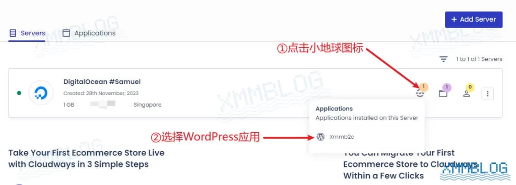 Cloudways已安装应用