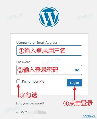 WordPress后台登录