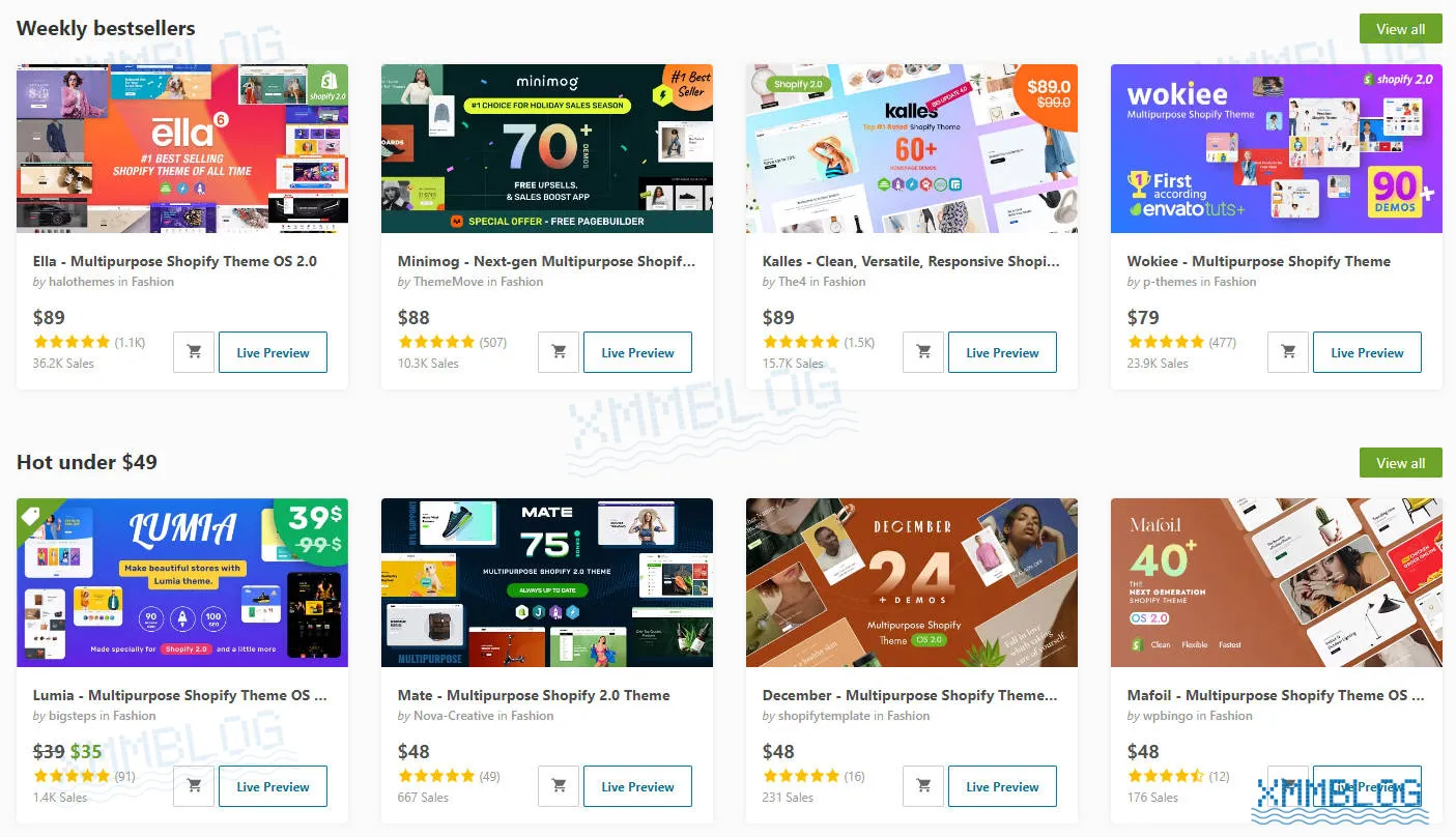 Themeforest Shopify主题