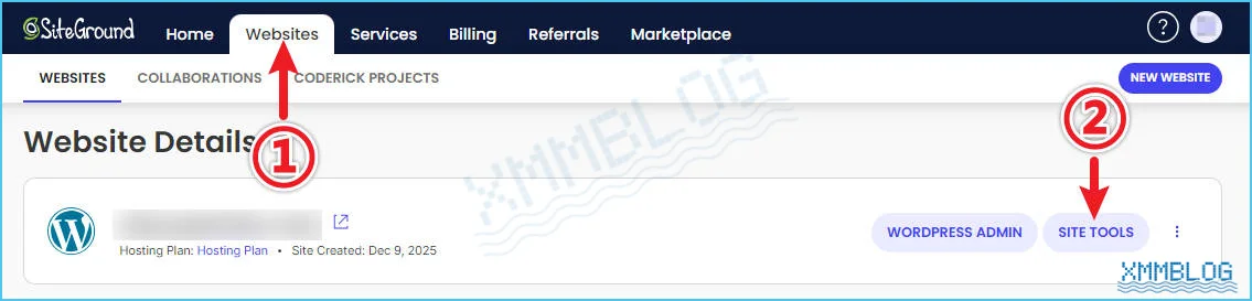 SiteGround后台-Site Tools