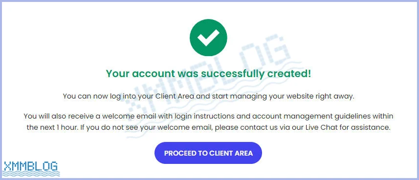 成功购买SiteGround